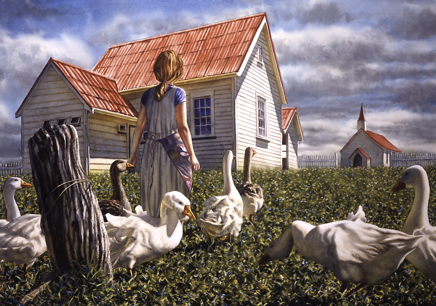 "Geese and Schoolhouse" - Paul Coney