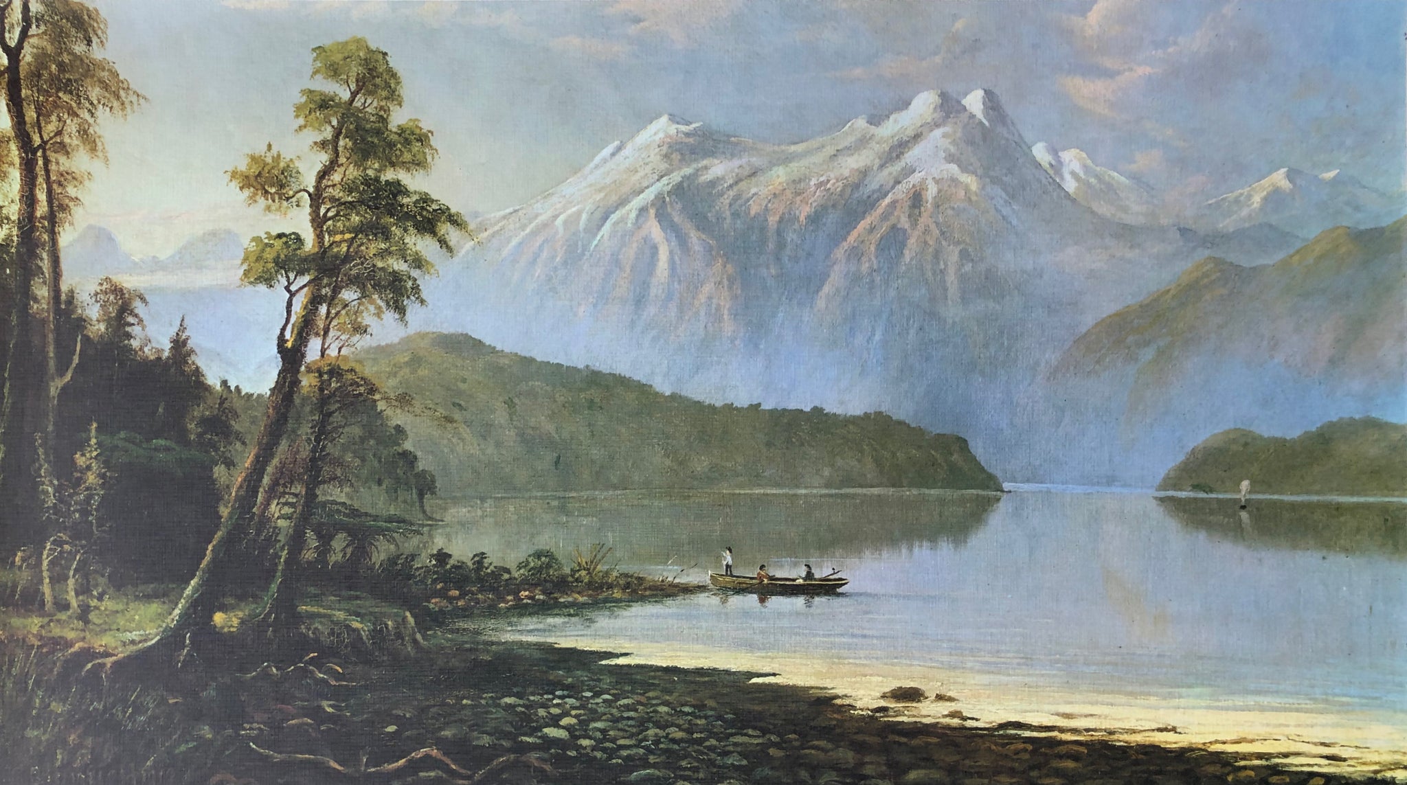 "Jackson Peaks, Lake Manapouri" - Charles Blomfield
