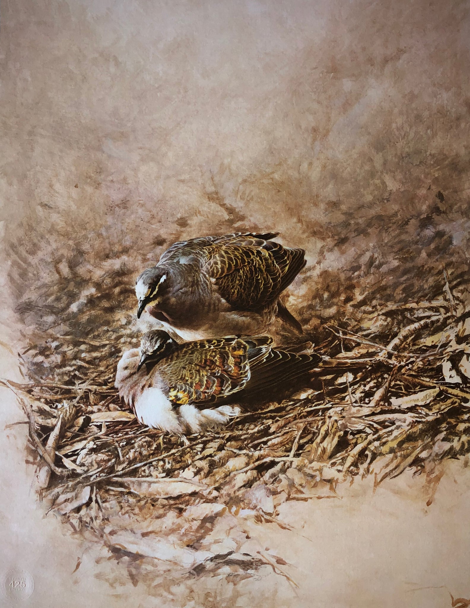 "Bronze Winged Pigeons" - Raymond Ching
