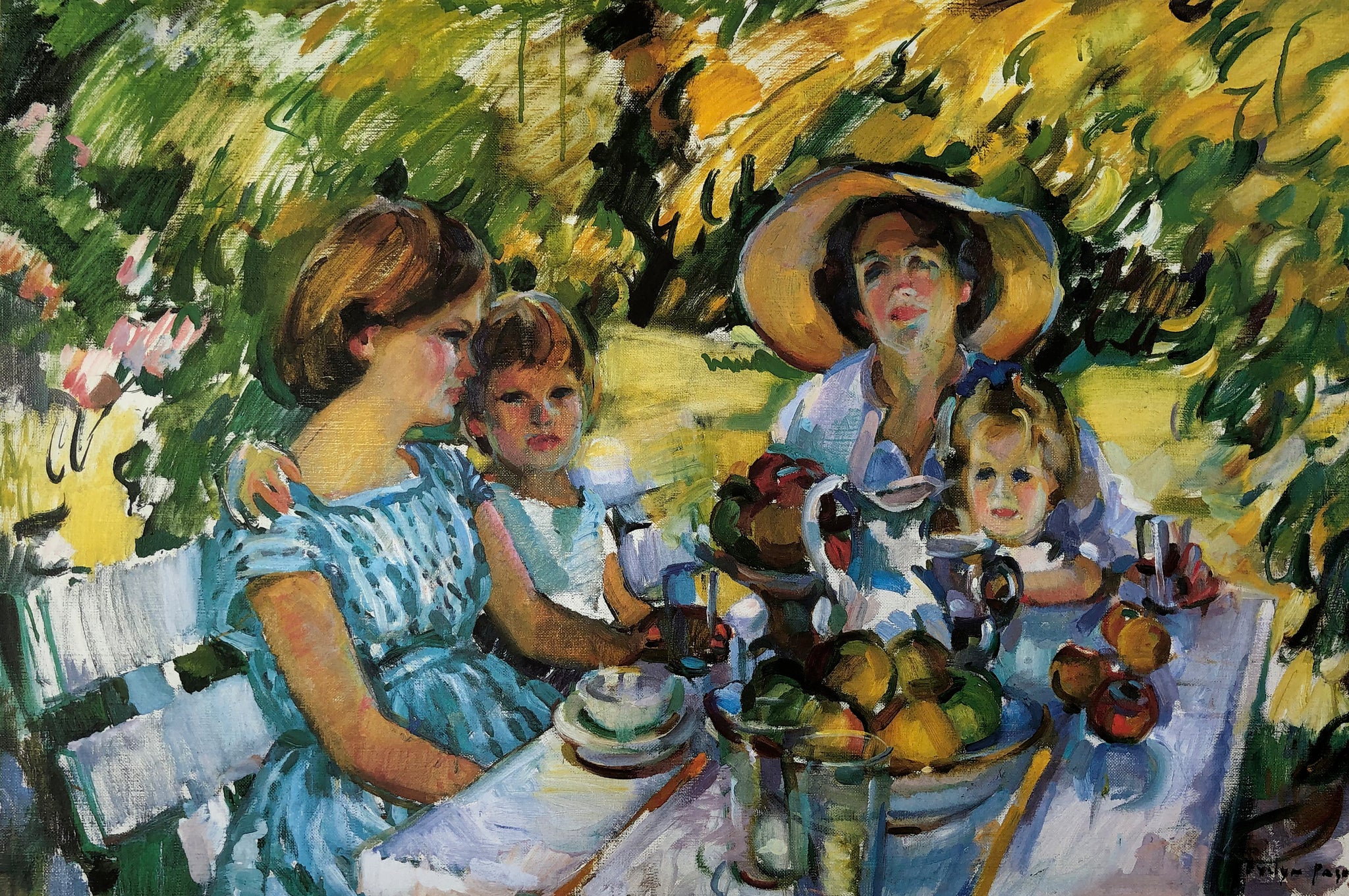 "Luncheon Under the Ash Tree"- Evelyn Page