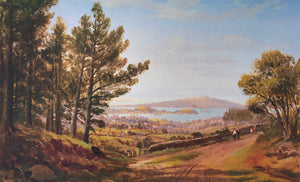 "Auckland Harbour from Mt. Eden", 1920 - Charles Blomfield